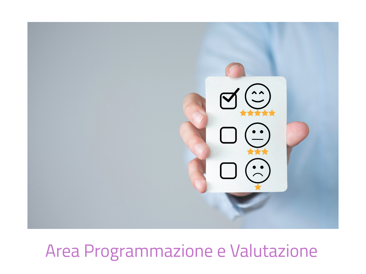 Area programmazione e valutazione